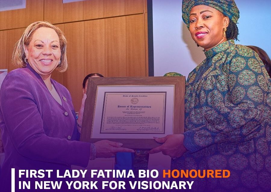 First Lady Fatima Bio Honoured in New York for Visionary Leadership