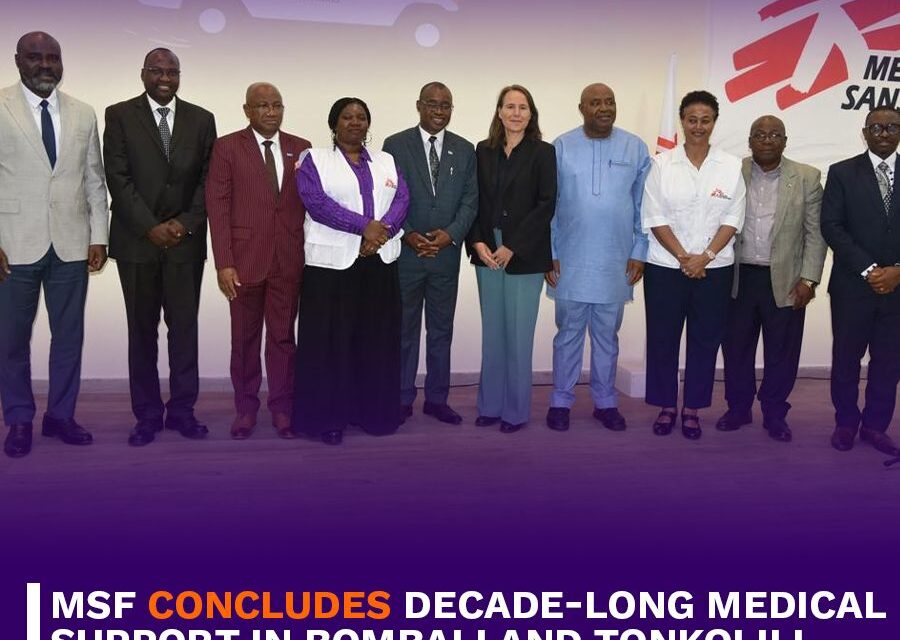 MSF Concludes Decade-Long Medical Support in Bombali and Tonkolili