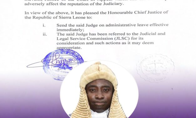 Judiciary Sends Justice Momoh Jah-Stevens on Administrative Leave Amidst Domestic Violence Scandal