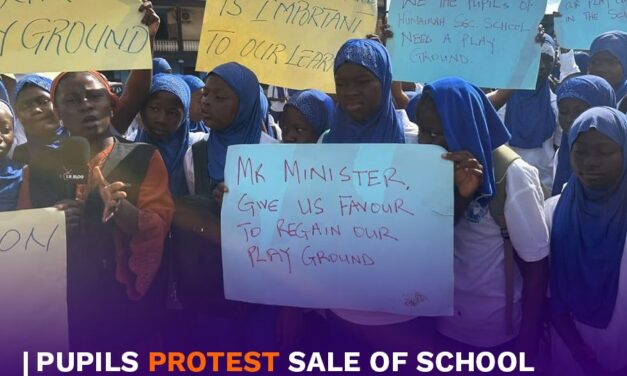 Pupils Protest Sale of School Land to Businessman
