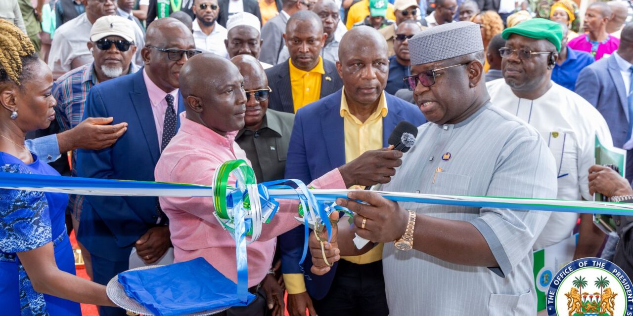 President Bio Commissions Sewa Grounds Market, Urges NaSSIT to Expand Nationwide