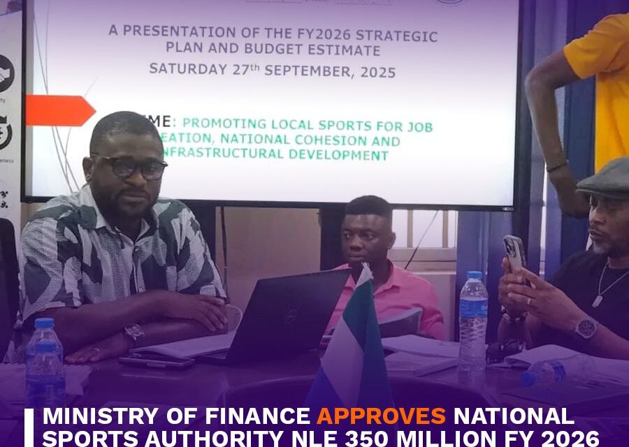 Government Approves NLe 350 Million Budget for National Sports Authority