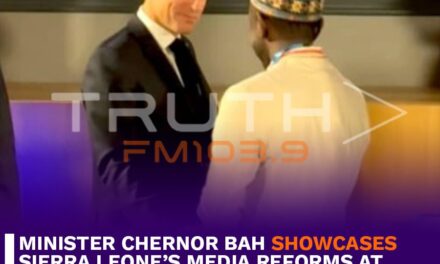 Minister Chernor Bah Showcases Sierra Leone’s Media Reforms at Paris Information Summit