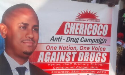 Hon. Chernor Maju Bah, Launches Anti-Drug Campaign, Warns Against Kush