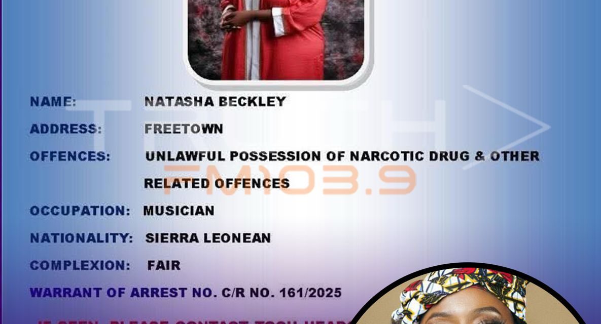 BREAKING: Arrest Warrant Issued for Musician and Political Aspirant Natasha Beckley