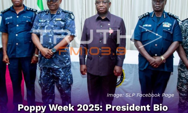 Poppy Week 2025: President Bio Makes Renewed Call for Global Peace and Unity