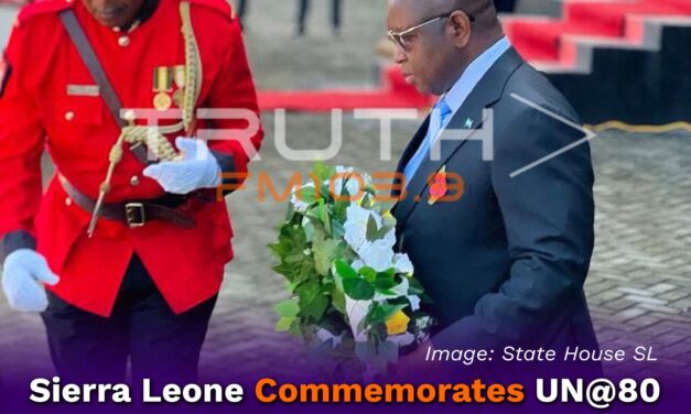 Sierra Leone Commemorates UN@80 with Flag Raising and Wreath Laying Ceremony