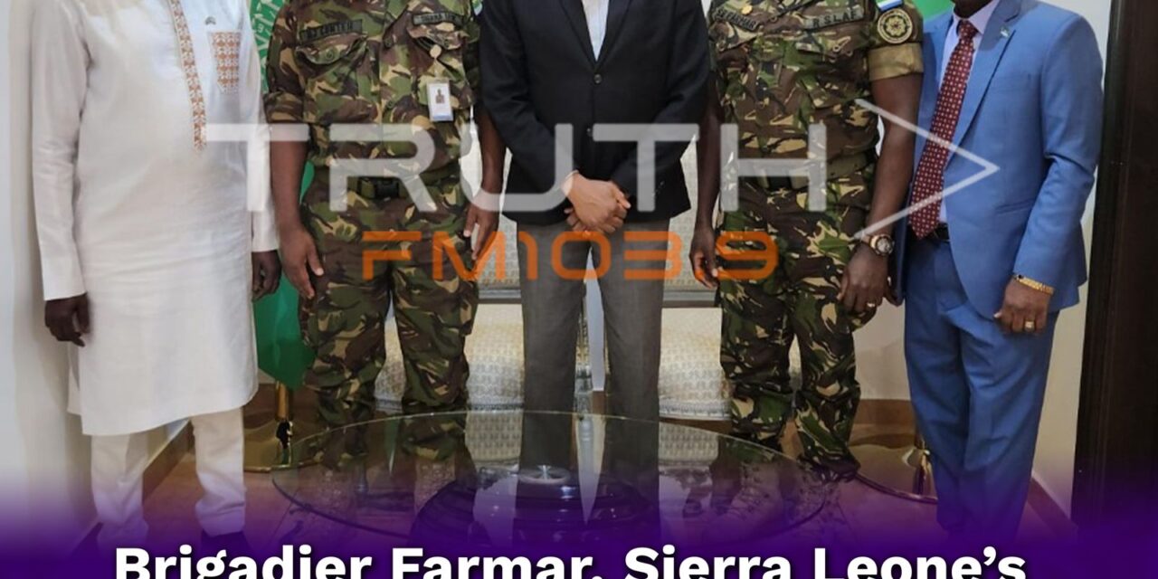 Brigadier Farmar, Sierra Leone’s New IMCTC Delegate, Meets Ambassador Barrie