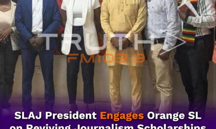 SLAJ President Engages Orange SL on Reviving Journalism Scholarships and Boosting Media Development