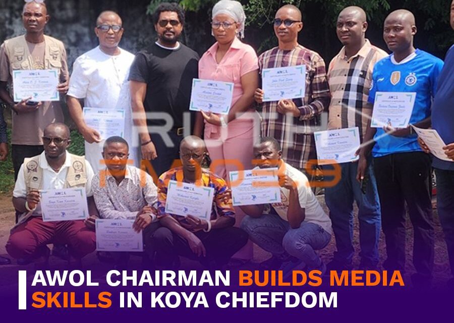 AWOL Chairman Builds Media Skills in Koya Chiefdom