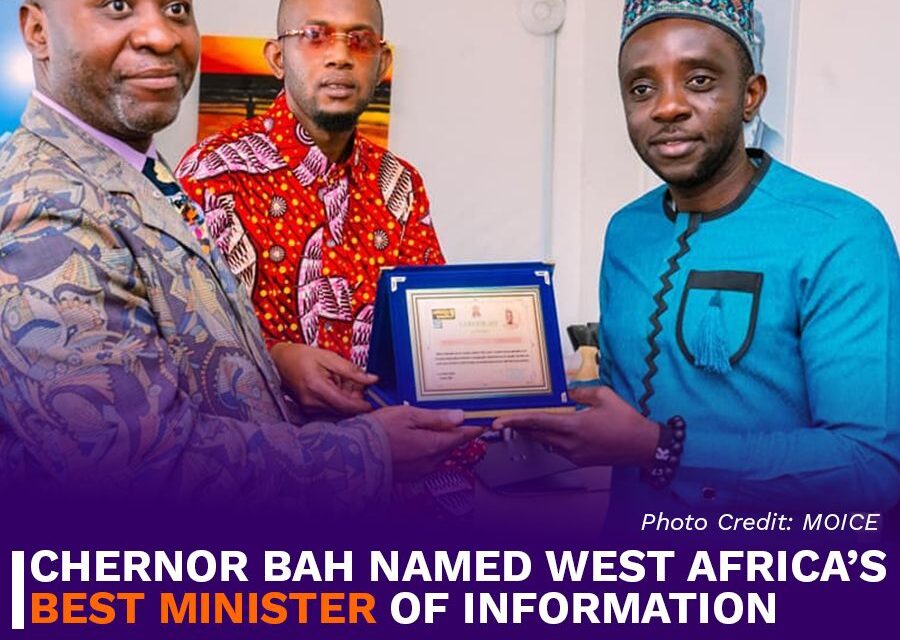 Chernor Bah Named West Africa’s Best Minister of Information