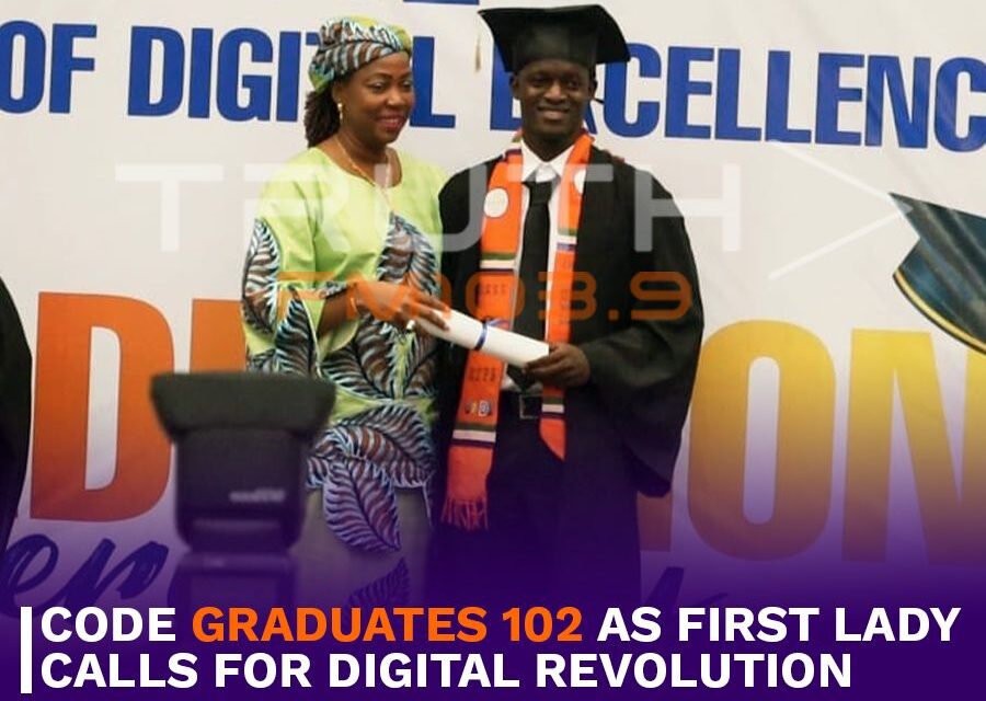 CODE Graduates 102 as First Lady Calls for Digital Revolution