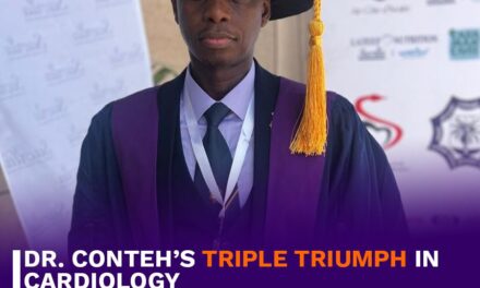 Dr. Conteh’s Triple Triumph in Cardiology