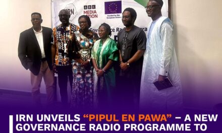 IRN Unveils “Pipul en Pawa” – A New Governance Radio Programme to Empower Citizens Nationwide