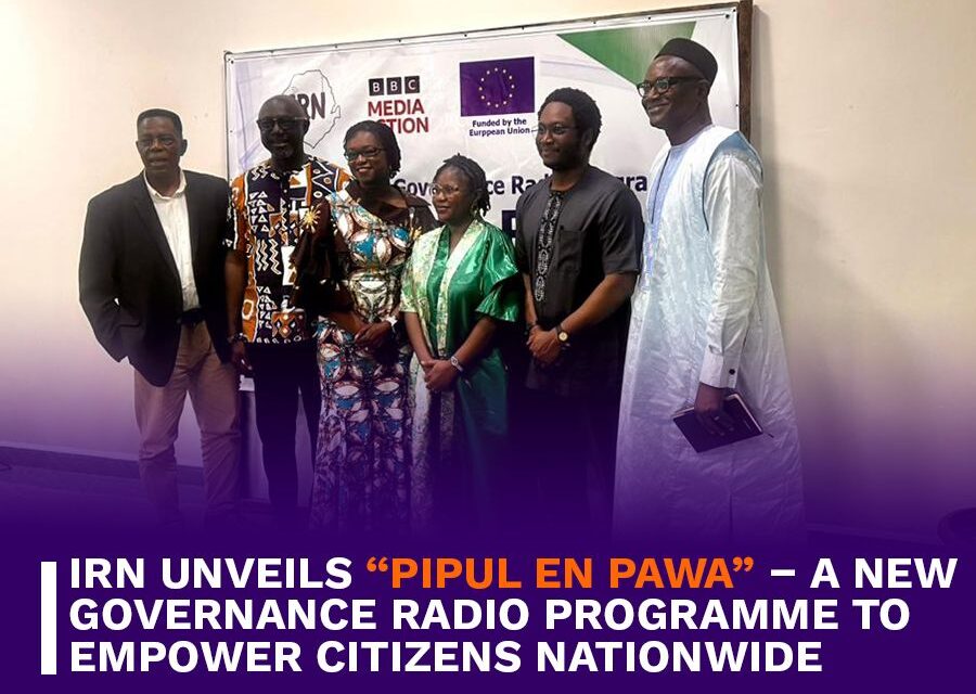 IRN Unveils “Pipul en Pawa” – A New Governance Radio Programme to Empower Citizens Nationwide