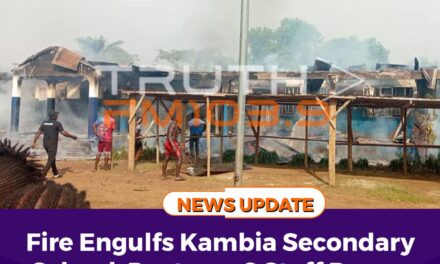 Fire Engulfs Kambia Secondary School, Destroys 6 Staff Rooms and 3 Classrooms