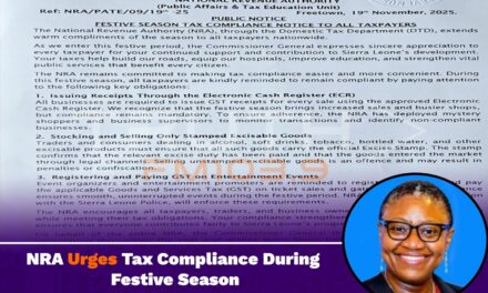 NRA Urges Tax Compliance During Festive Season