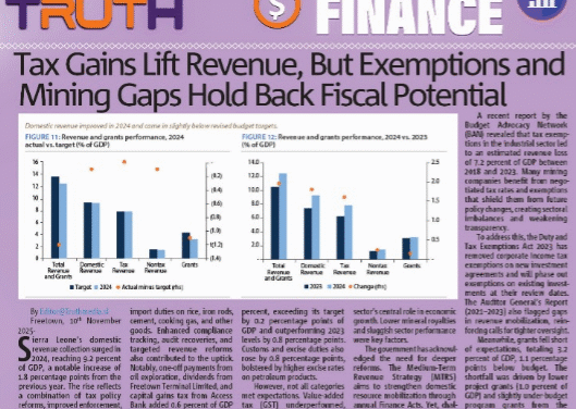 Tax Gains Lift Revenue, But Exemptions and Mining Gaps Hold Back Fiscal Potential