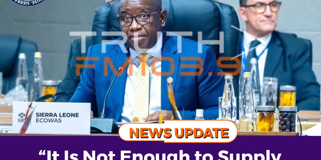 “It Is Not Enough to Supply Minerals, Africa Must Process and Benefit”- President Bio