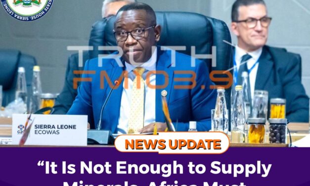 “It Is Not Enough to Supply Minerals, Africa Must Process and Benefit”- President Bio