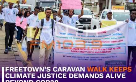 Freetown’s Caravan Walk Keeps Climate Justice Demands Alive Beyond COP30