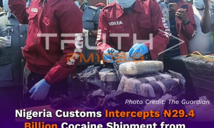 Nigeria Customs Intercepts ₦29.4 Billion Cocaine Shipment from Sierra Leone at Lagos Port