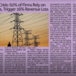 Electricity Crisis: 62% of Firms Rely on Generators, Trigger 16% Revenue Loss