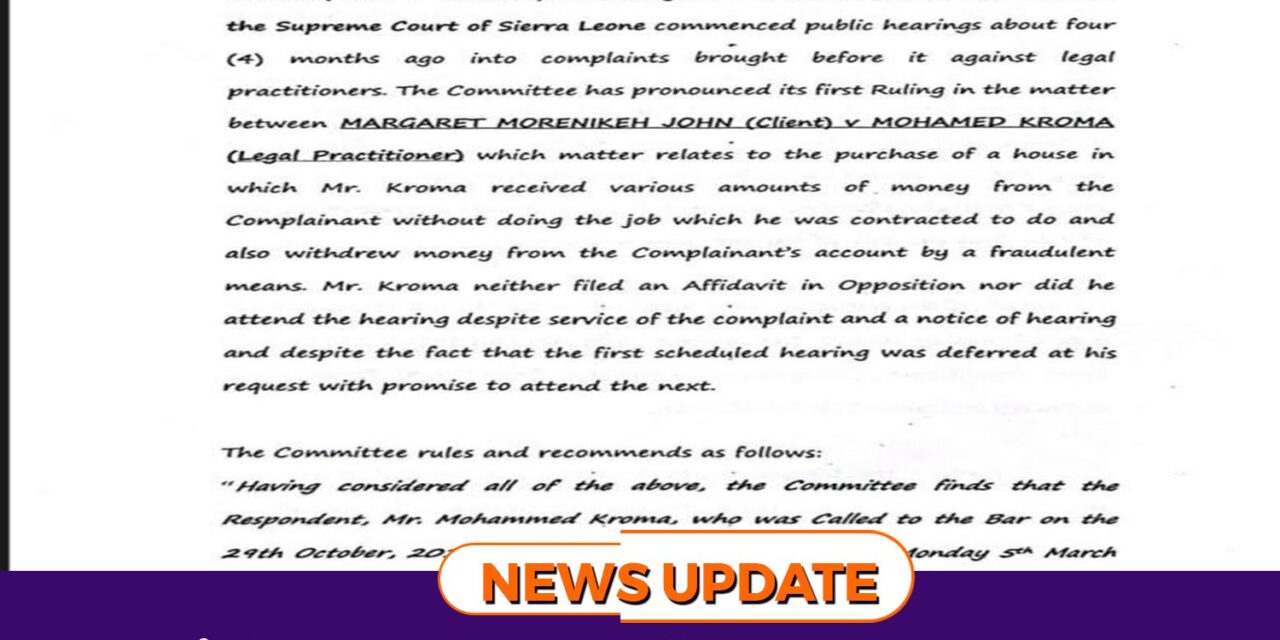 Disbarred: Fraud Costs Lawyer Mohamed Kroma His Career and $36,055 Repayment