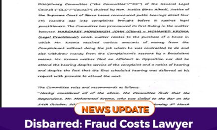 Disbarred: Fraud Costs Lawyer Mohamed Kroma His Career and $36,055 Repayment