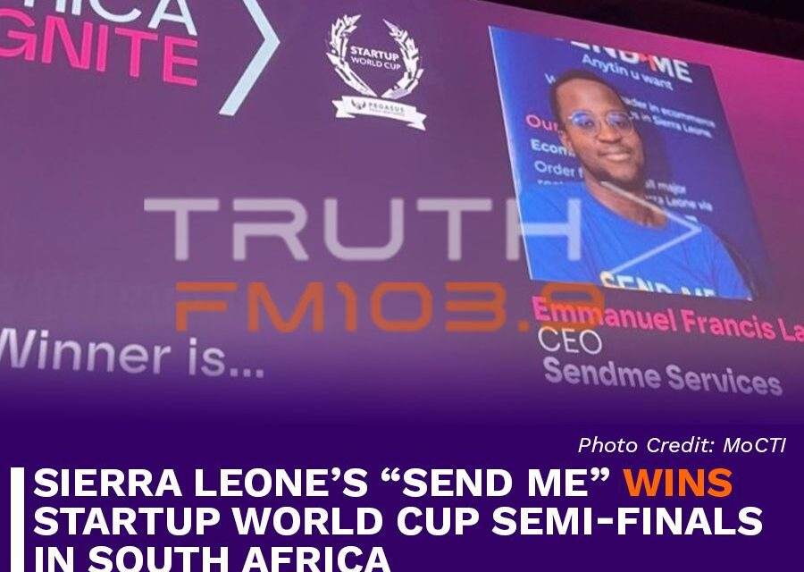 Sierra Leone’s “Send Me” Wins Startup World Cup Semi-Finals in South Africa