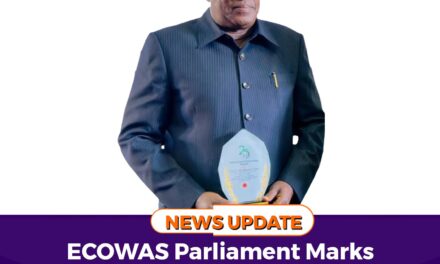 ECOWAS Parliament Marks 25 Years, Recognizes Dr. Tunis for Regional Leadership