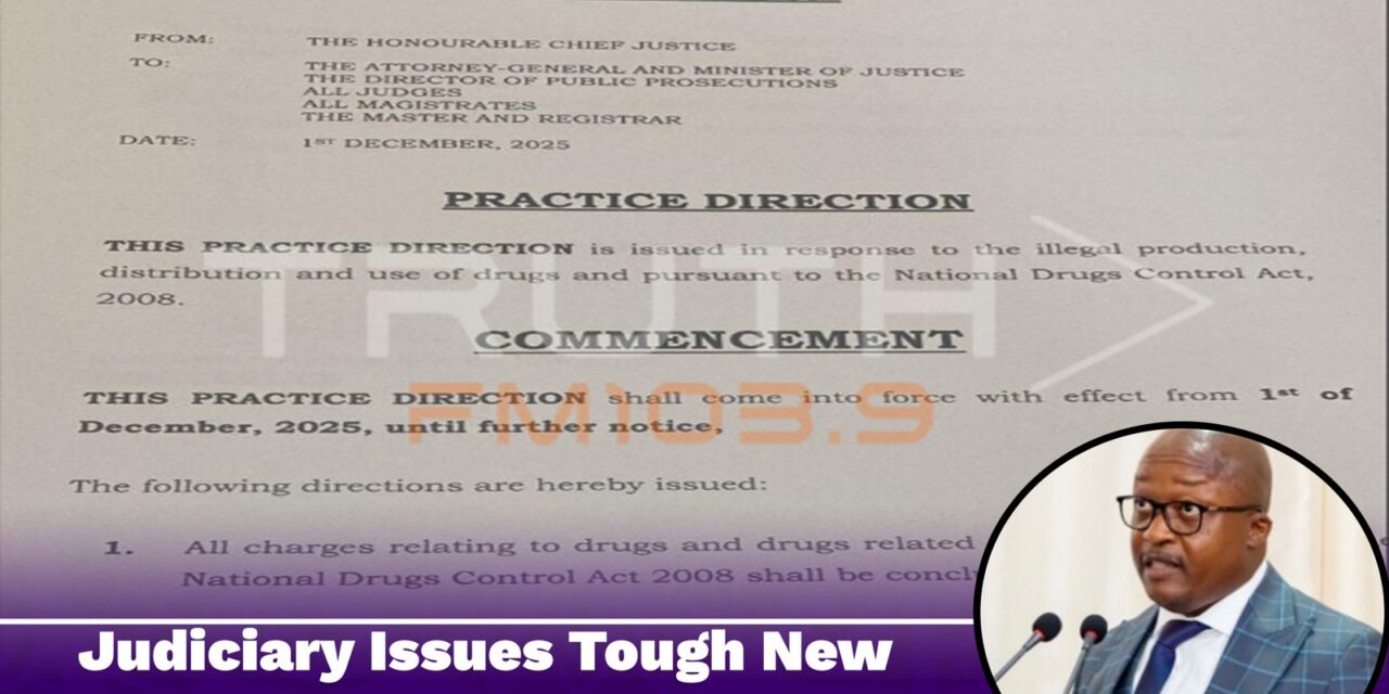 Judiciary Issues Tough New Practice Direction on Drug Offences