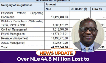 Over NLe 44.8 Million Lost to Financial Irregularities in 2024, Audit Reveals