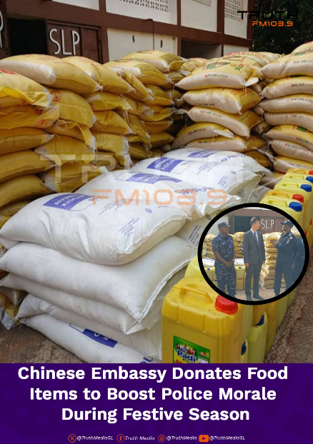 Chinese Embassy Donates Food Items to Boost Police Morale During Festive Season