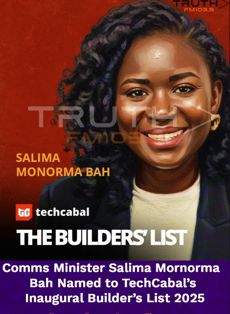 Comms Minister Salima Mornorma Bah Named to TechCabal’s Inaugural Builder’s List 2025