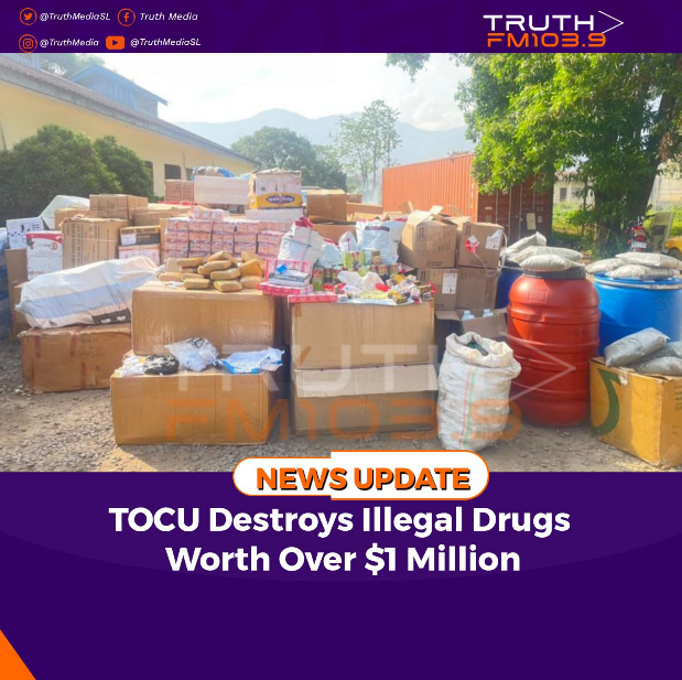 TOCU Destroys Illegal Drugs Worth Over $1 Million