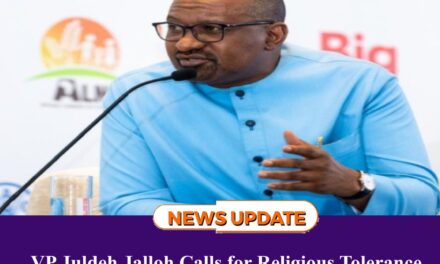 VP Jalloh Pushes for Tolerance After Christmas Controversy Rocks Sierra Leone