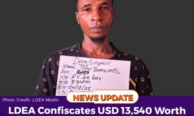 LDEA Confiscates $ 13,540 Worth of Kush, Arrests 3 Sierra Leoneans