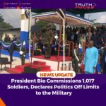 President Bio Commissions 1,017 Soldiers, Declares Politics Off Limits to the Military