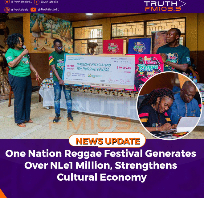 One Nation Reggae Festival Generates Over NLe1 Million, Strengthens Cultural Economy