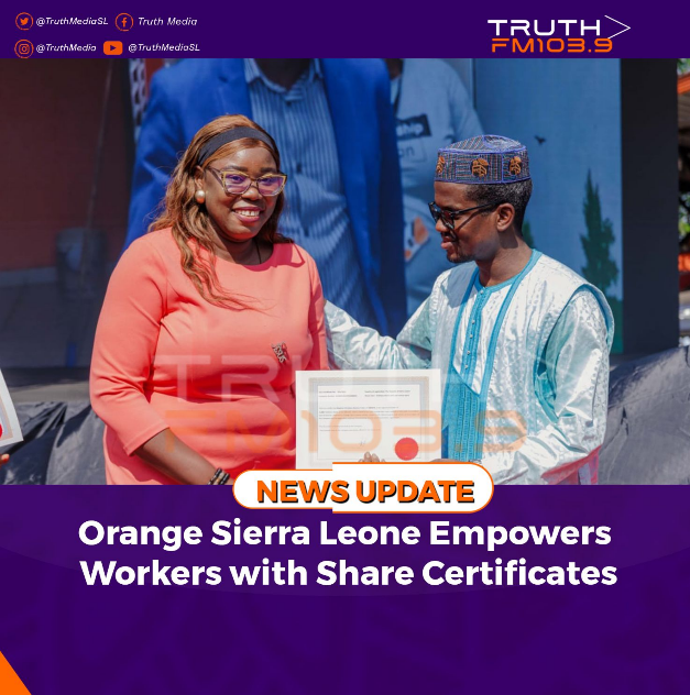 Orange Sierra Leone Empowers Workers with Share Certificates   
