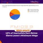 42% of Journalists Earn Below Sierra Leone’s Minimum Wage