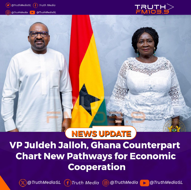 VP Juldeh Jalloh, Ghana Counterpart chart new pathways for Economic cooperation