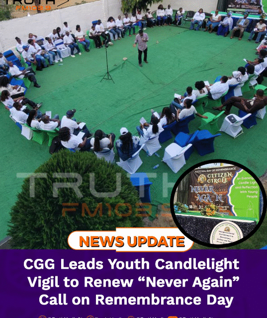 CGG Leads Youth Candlelight Vigil to Renew “Never Again” Call on Remembrance Day