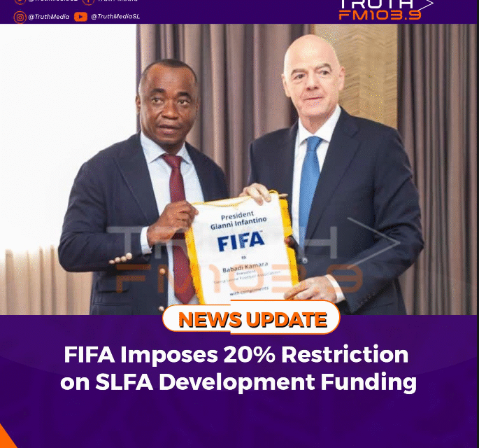 FIFA Imposes 20% Restriction on SLFA Development Funding