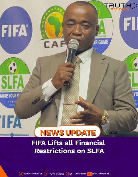 FIFA Lifts all Financial Restrictions on SLFA