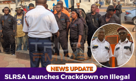 SLRSA Launches Crackdown on Illegal Garages Along Waterloo–Masiaka Highway