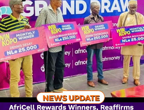 AfriCell Rewards Winners, Reaffirms Commitment to Ongoing Win Kopo Promotion Across Sierra Leone