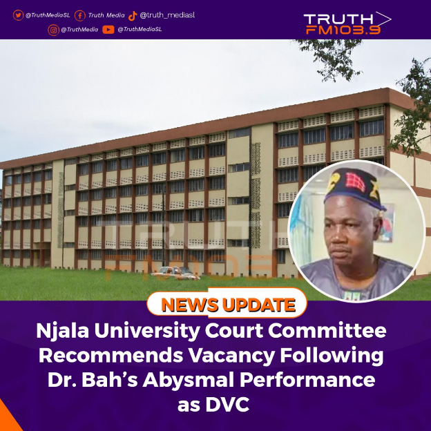 Njala University Court Committee Recommends Vacancy Following Dr. Bah’s Abysmal Performance as DVC