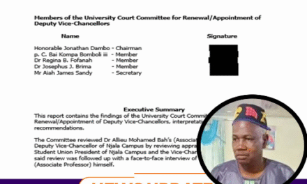 Njala Campus DVC Challenges University Court Report Says Allegations are ‘Trumped Up and Full of Lies’